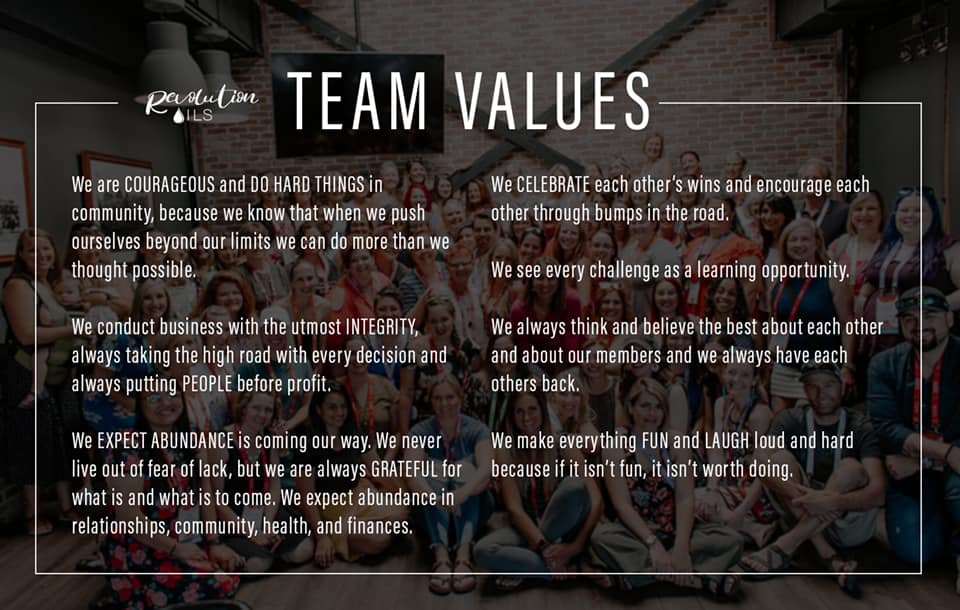RO Team Values RO Team Values